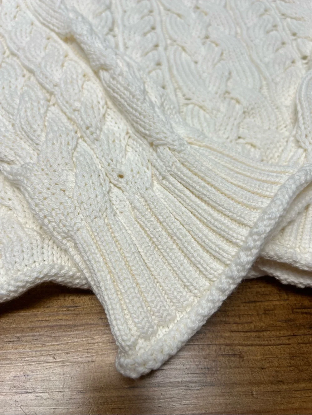 J. Crew 2025 Rollneck™ cable-knit sweater in Ivory Size Large NWT